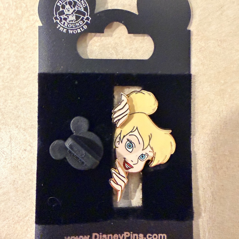 Disney Tinker Bell Peekaboo Enamel Pin - Blonde, Blue, Black, Gold
